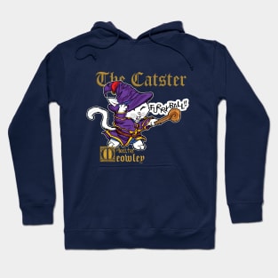 Fantasy Kitten Serie: The Catster Purple Variant - wizard cat, sorcerer, magic Hoodie